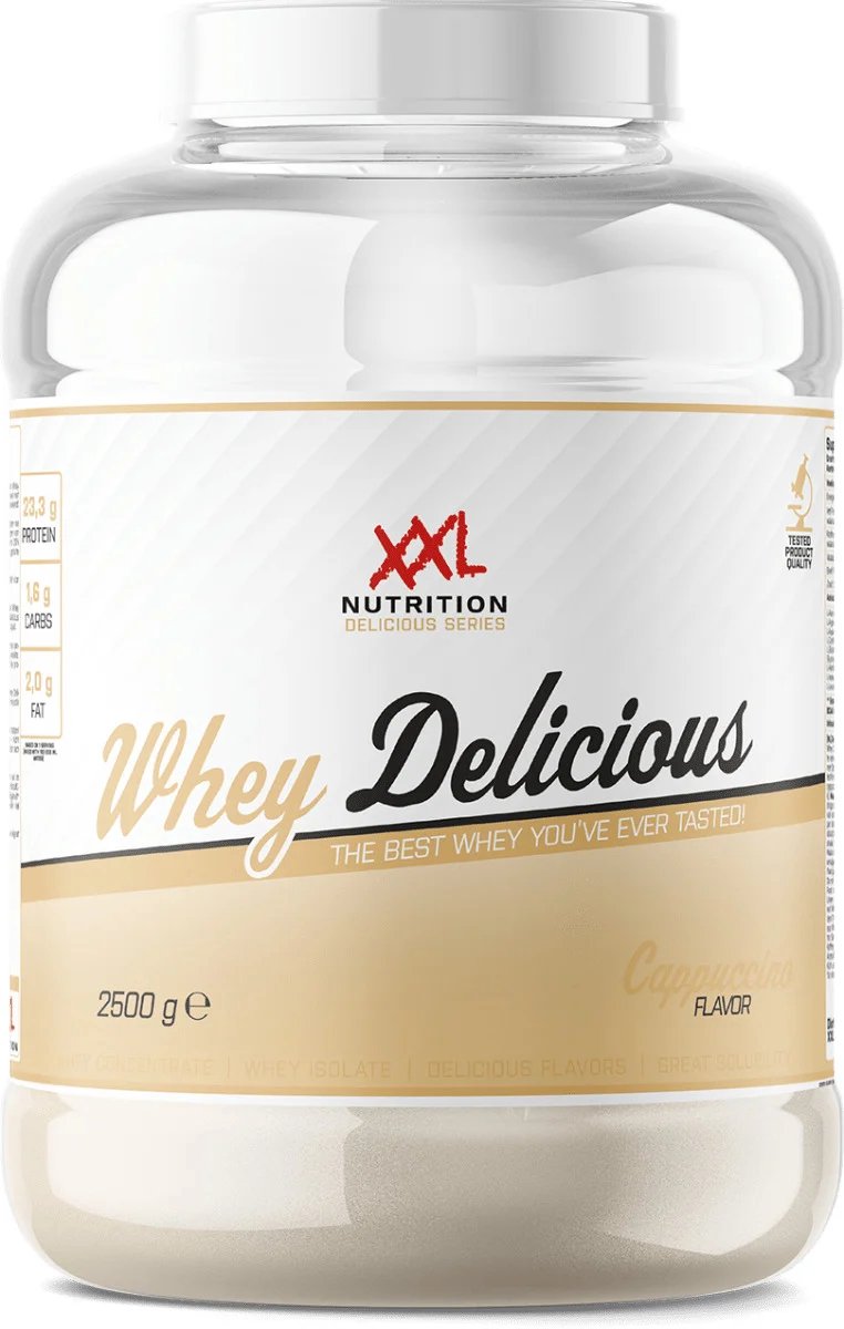 Bol.com XXL Nutrition - Whey Delicious - Cappuccino - Eiwitpoeder - 2500 g aanbieding