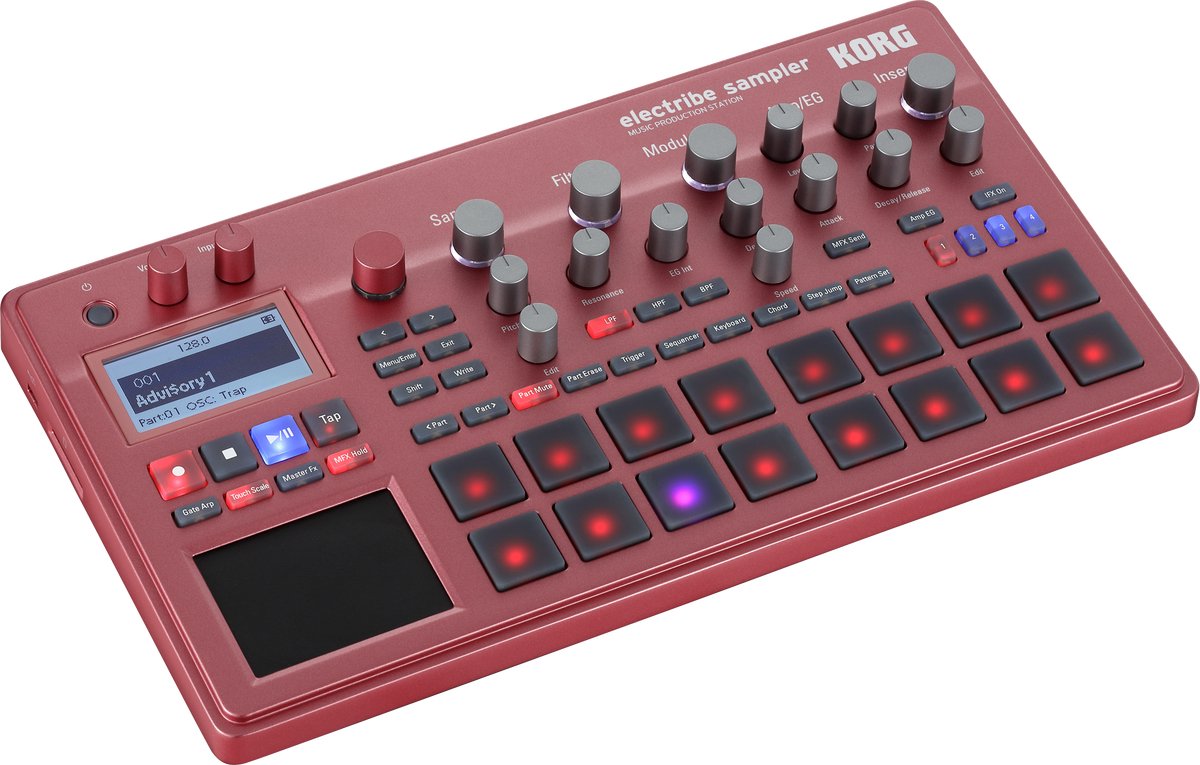 KORG electribe Rood MUZIEKPRODUCTIESTATION