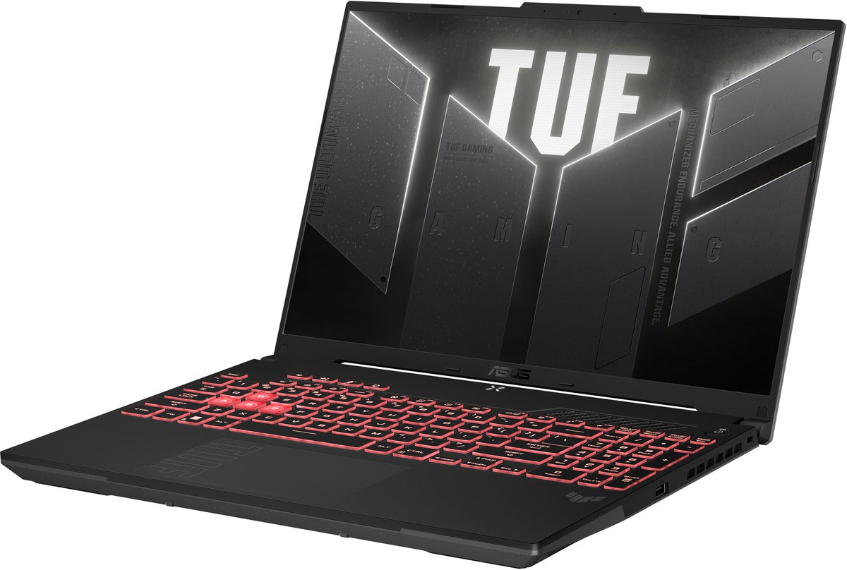 ASUS TUF Gaming A16 FA607NUQ‑RL009W - Gaming Laptop - 16 inch - Full HD+ - AMD Ryzen 7 - 16GB/512GB - RTX 4050 - Wi‑Fi 6 — afbeelding 4