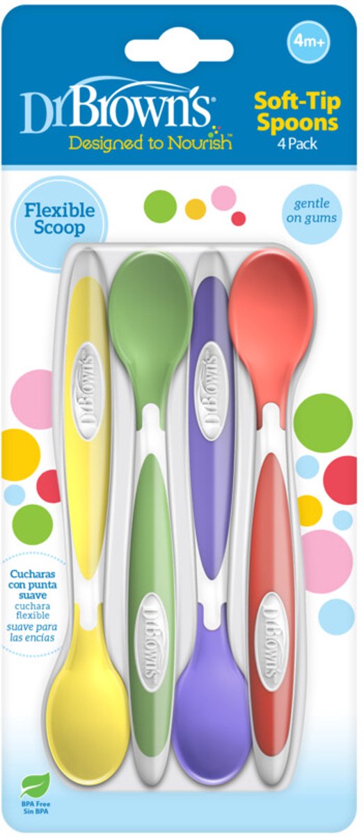 Dr. Brown's Soft-tip lepeltjes - 4 stuks van Dr. Brown's — afbeelding 4