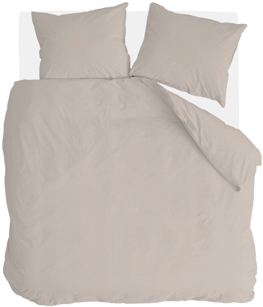 Walra Dekbedovertrek Neutral Nest - 200x220 - 70% gerecycled Katoen (GRS) / 30% Katoen (BCI) - Zand