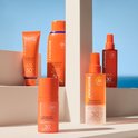 Lancaster Sun Beauty: Body Milk SPF 50, Fluid SPF 30, Face Cream SPF 50, Dry Oil SPF 30.