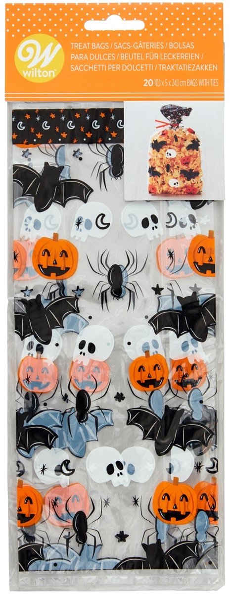 Wilton Traktatie Zakjes - 20 Stuks - Halloween Thema - Snoepzakjes