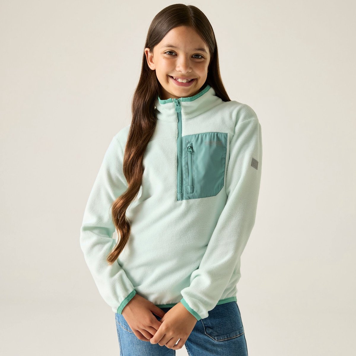 Kinderfleece met halve rits Frankie