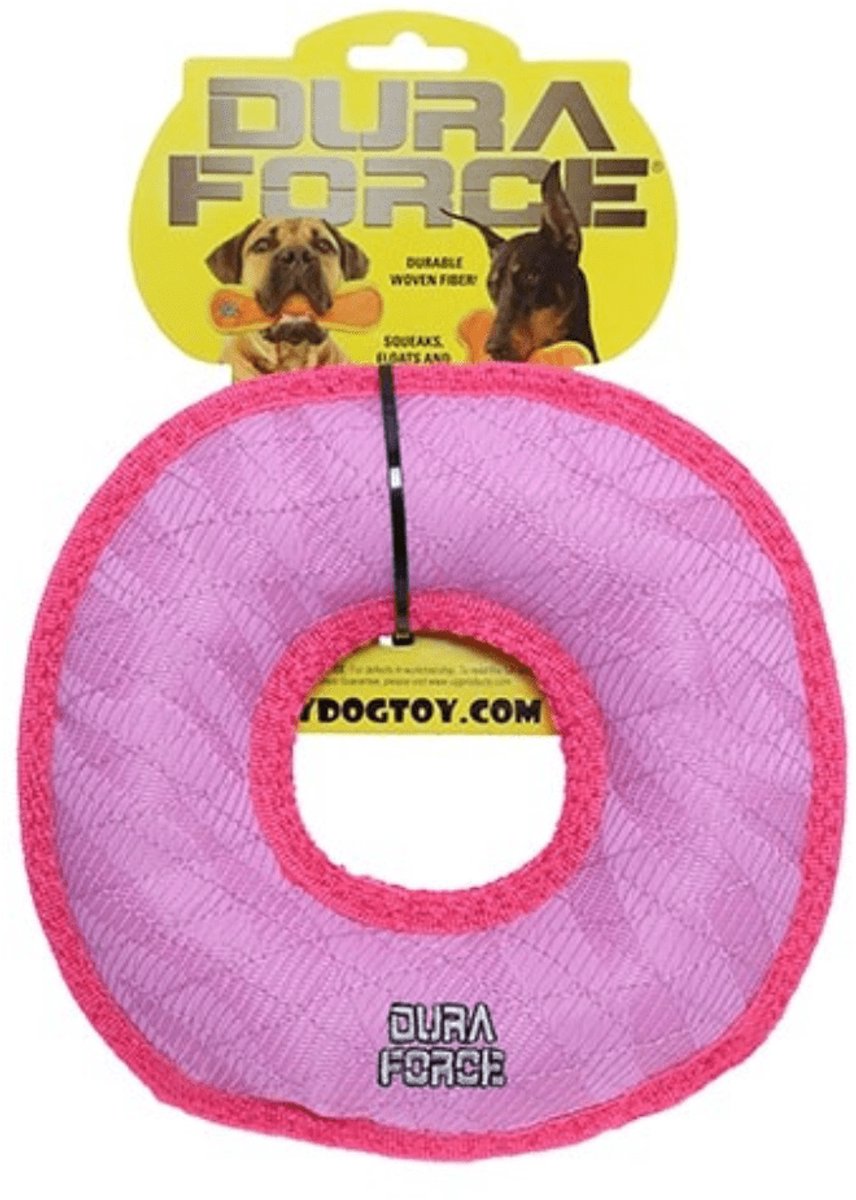Tuffy - DuraForce Ring - Hondenspeeltje - Duurzaam - Roze - 23cm