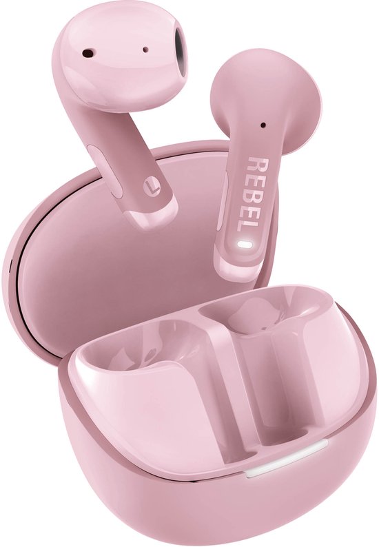 Draadloze oordopjes Fresh ’n Rebel Twins Core 2 Bluetooth 6, 40 uur, Dual ENC mic, IPX4, pastel roze