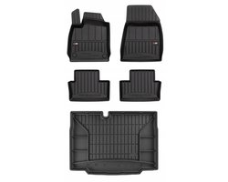 Frogum ProLine Renault Clio E-Tech V Hatchback vanaf 2019 - Mattenset & Kofferbakmat - Hoogwaardig TPE - 5 cm Opstaande Rand - Geurloos