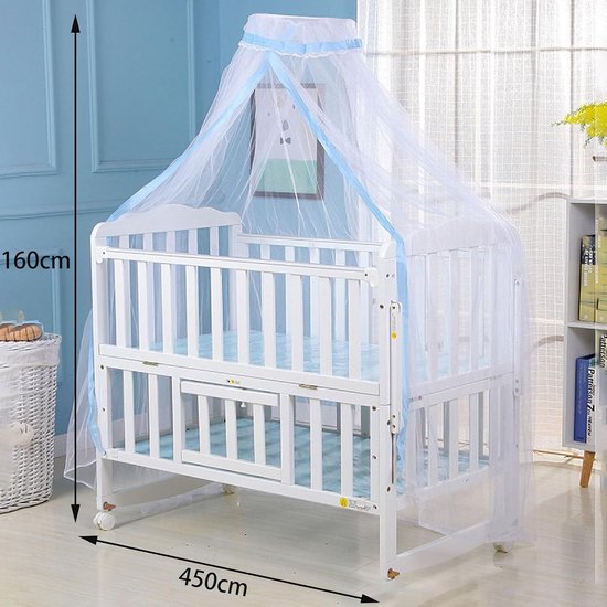 Babyklamboe - Staande klamboe - Koepelontwerp - Comfortabel, ademend, duurzaam - Opvouwbaar en opbergbaar - Blauw van Jelova — afbeelding 2