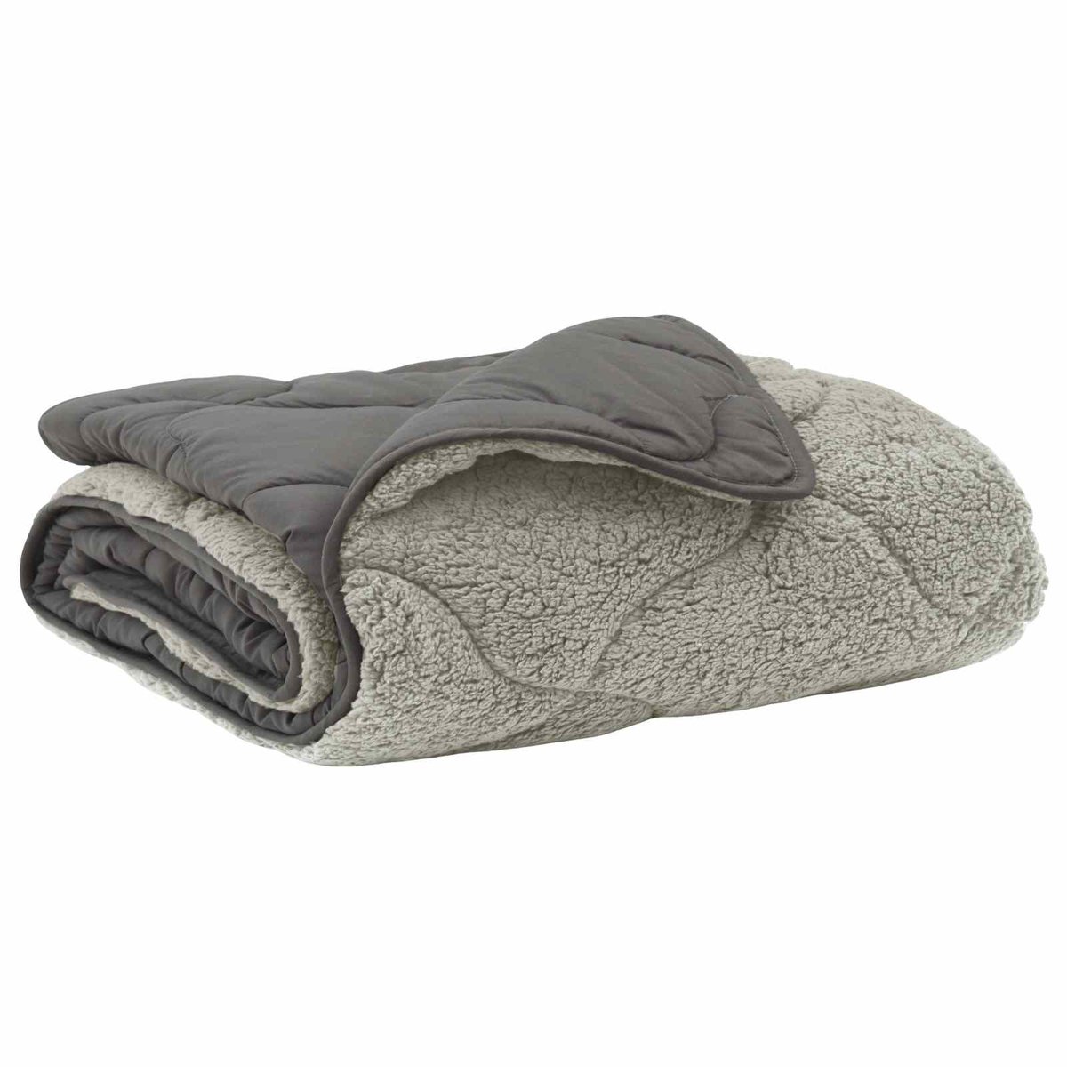 vidaXL - Volledig - Jaar - Dekbed - Gekwilt - Lichtgrijs - 140 - x - 220 - cm