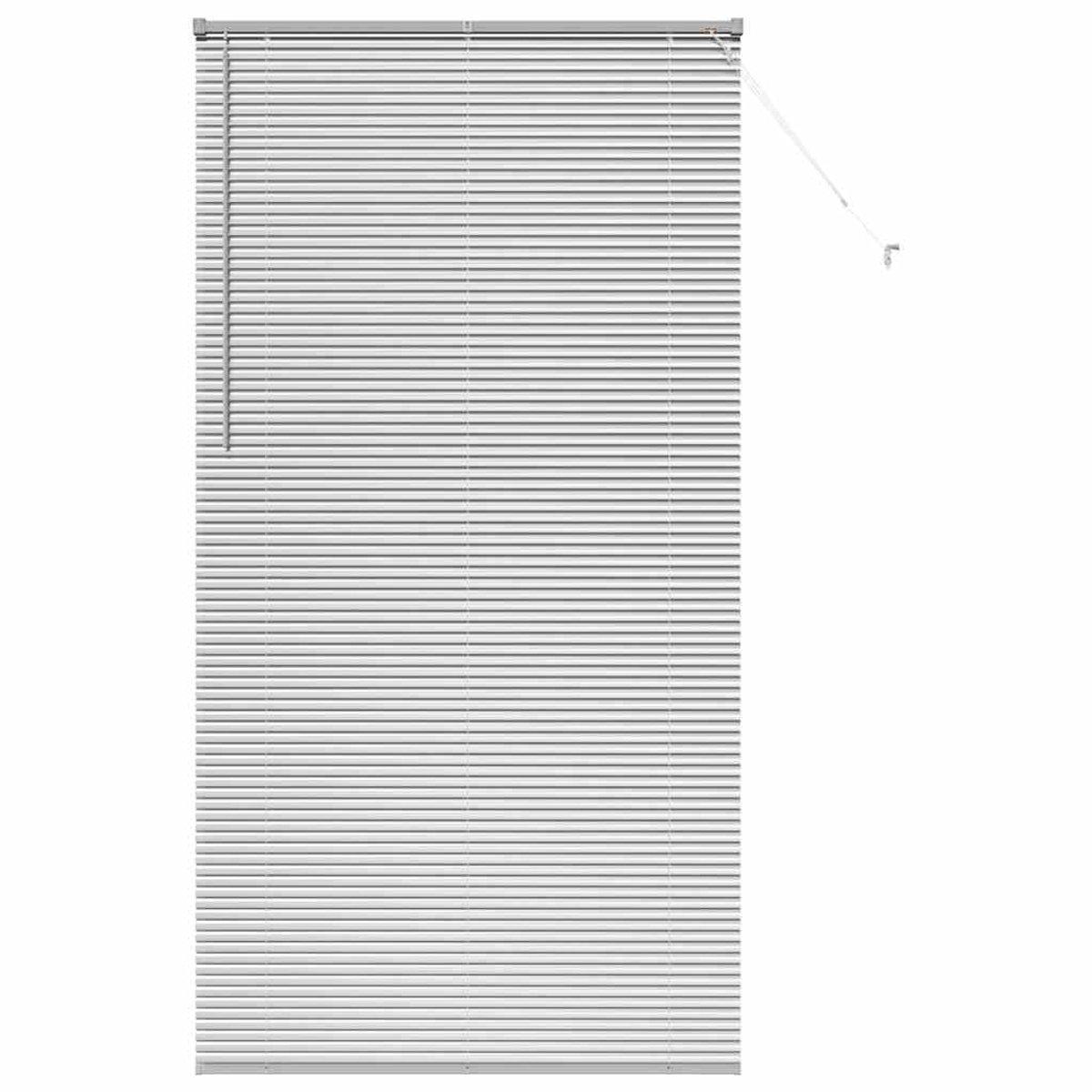 vidaXL - Venetiaanse - jaloezie - zilver - 220 - x - 110 - cm - 25 - mm - Aluminium