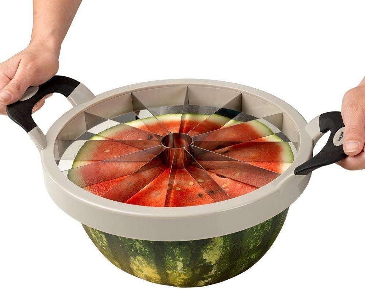 Fruit- en Watermeloensnijder voor Gelijkmatige Stukken met Antislip Handvatten