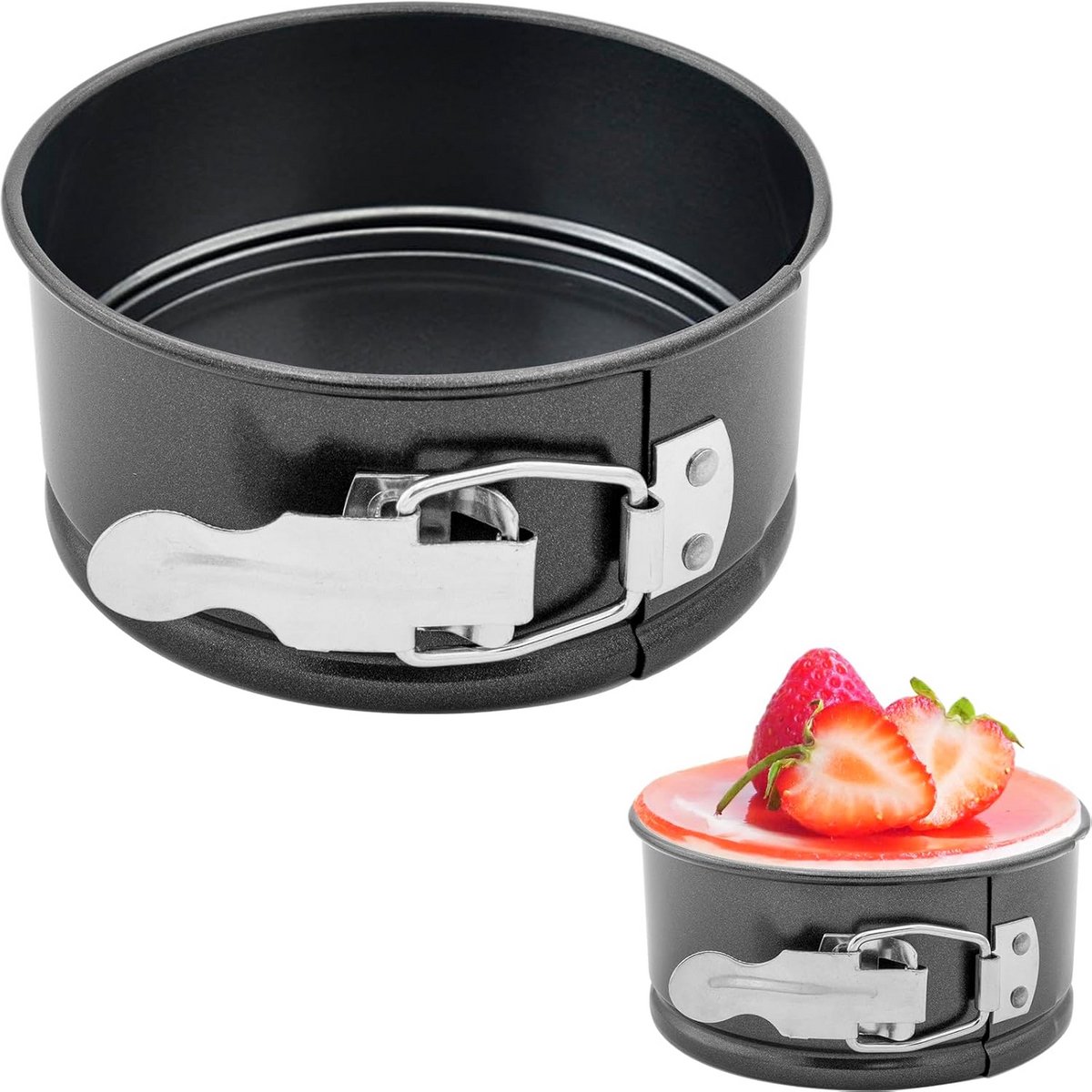 Ronde Springvorm met Losse Bodem voor Taart en Cake - 16 cm