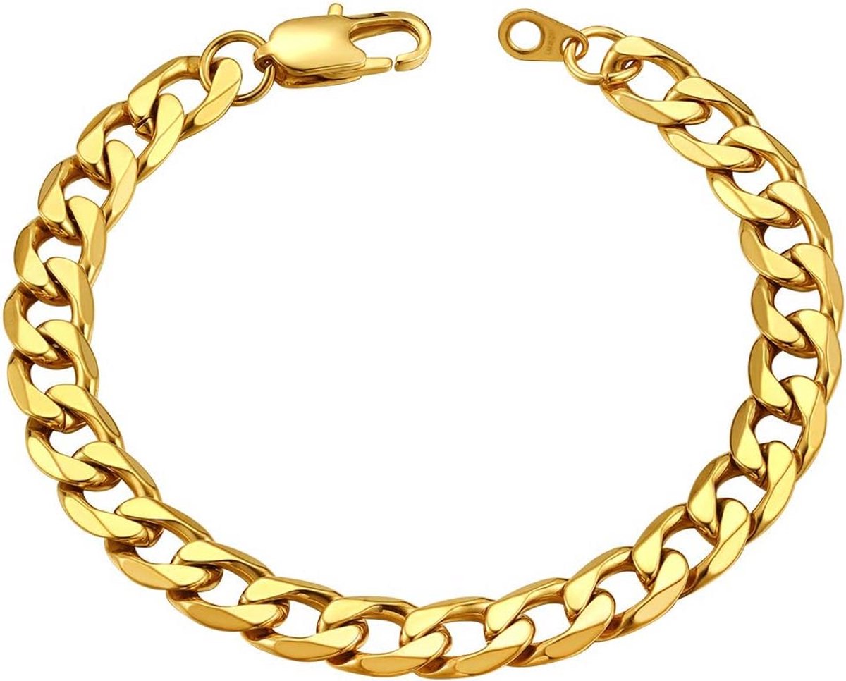 Heren Armband RVS Cubaanse Stijl Schroefketting Cadeau