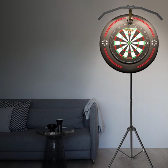 DnA® Dartbord Verlichting - Dartbord Licht - Dartbord - Dartbord Verlichting Led Surround - Dartbord Surround Ring - Zwart - ‎62cm x 62cm x 15cm van Merkloos — afbeelding 3