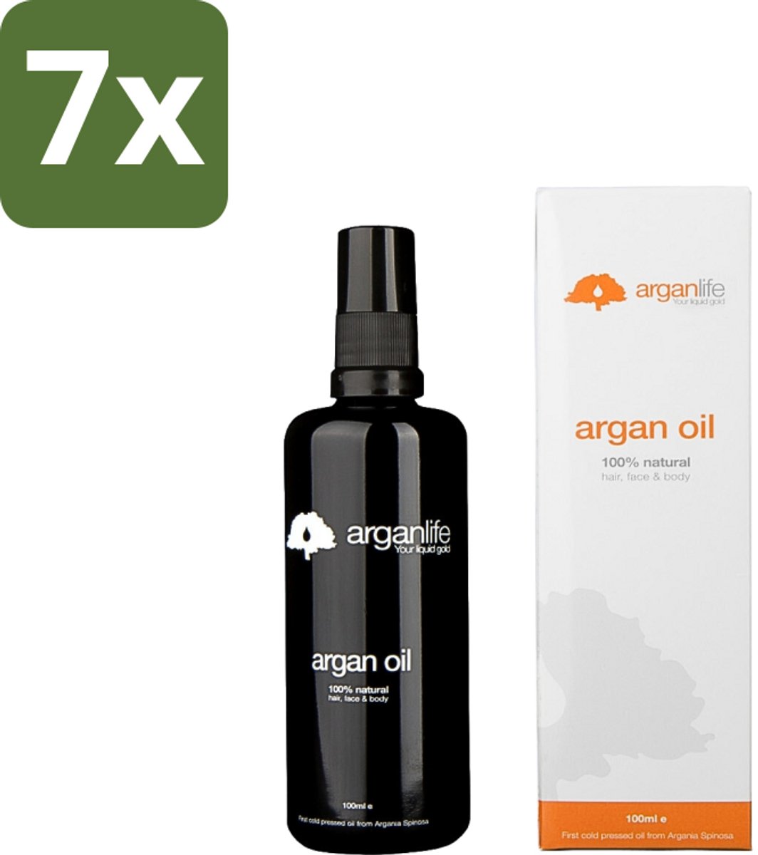 7 x Arganlife - Arganolie - Leave-In Conditioner - Hydrateert & Verzorgt - 100 ml - Arganolie - Haarvoeding - Leave-in Conditioner - Haarherstel - Haarverzorging