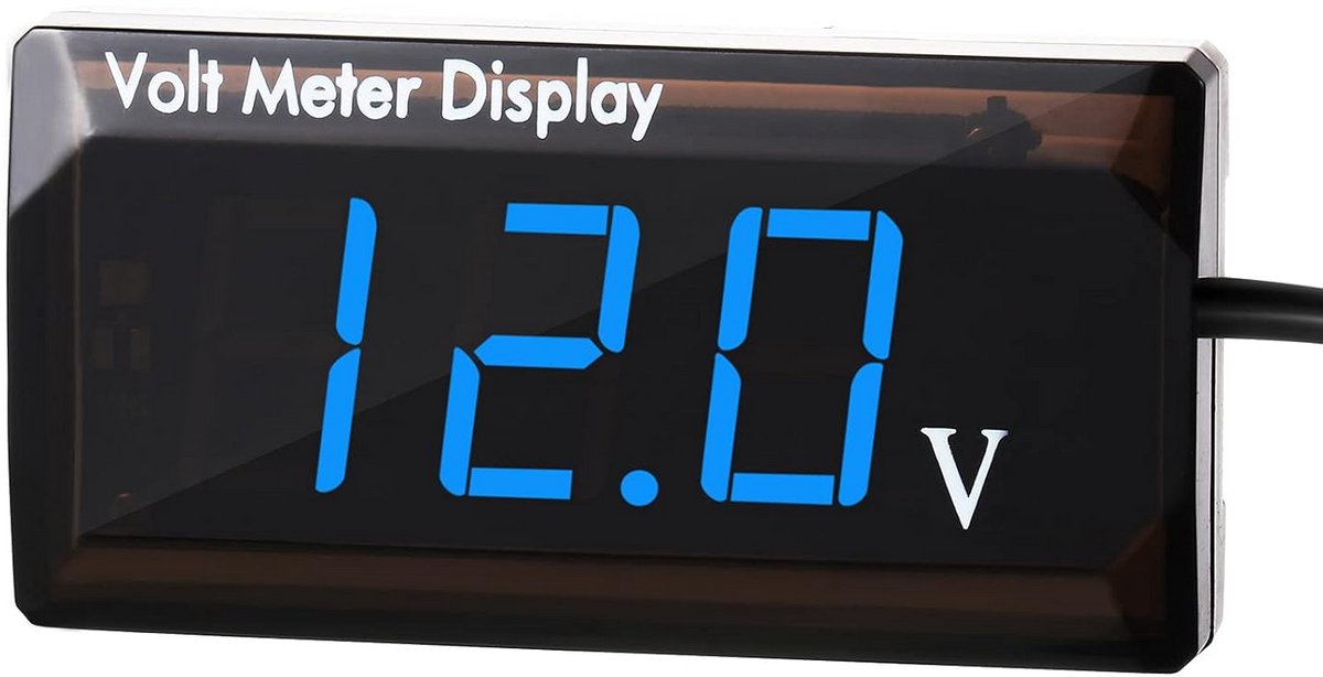Digitale Voltmeter met LED Display voor Auto en Motorfiets DC 12V/24V Spanningsmeter