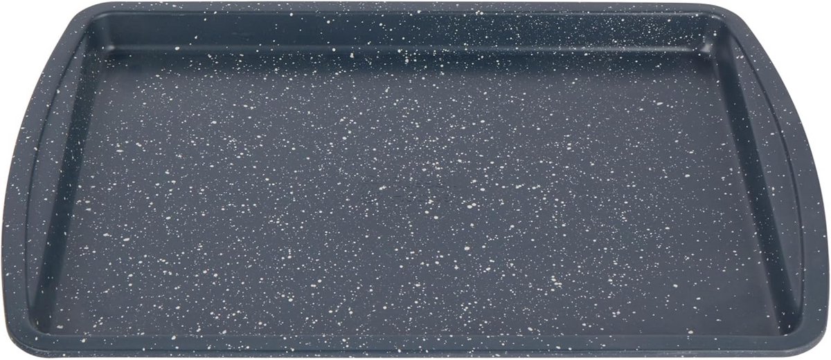 Grote Bakplaat 38cm Blauw Marmer Anti-aanbak Ovenbestendig