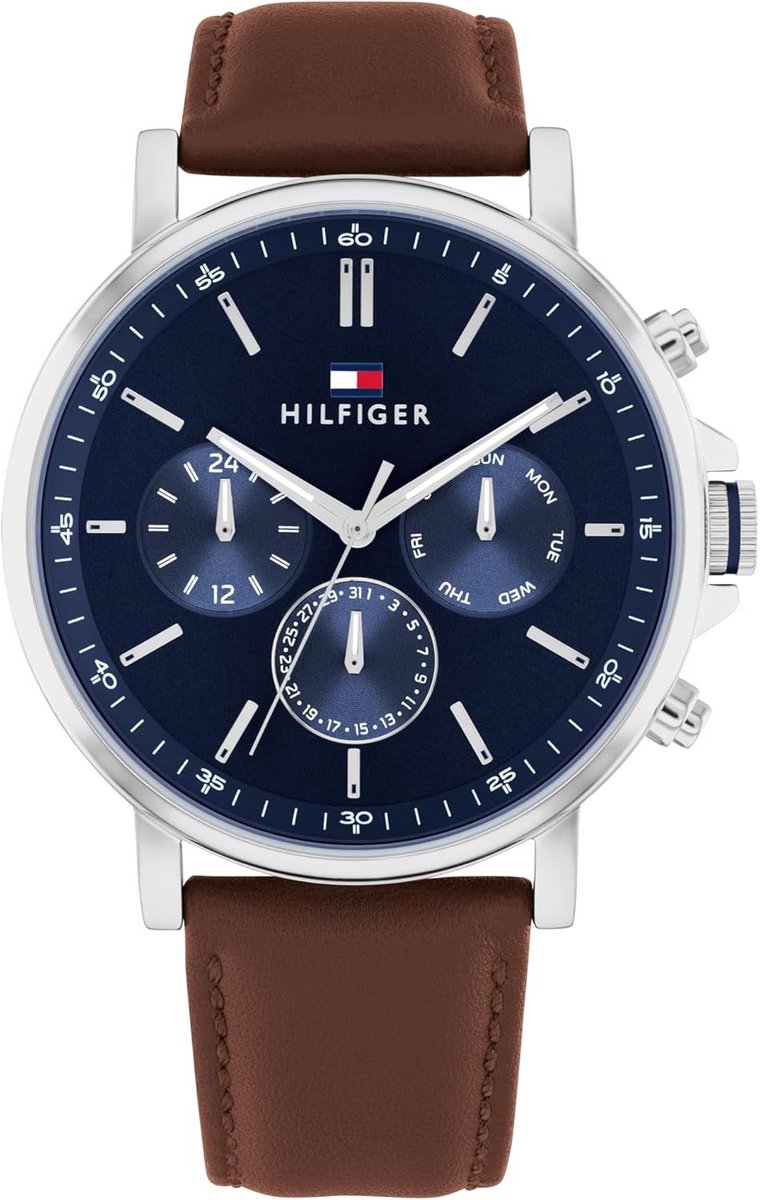 Multifunctioneel Analoog Herenhorloge met Leren Band of Metalen Armband