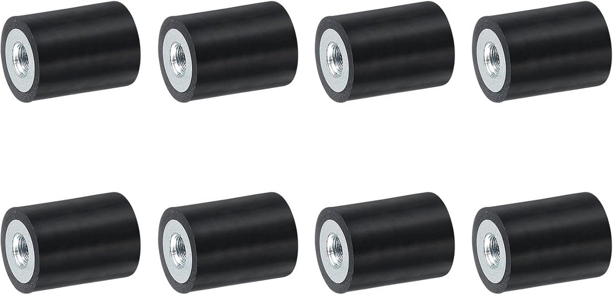 8x Rubber Trillingsdempers M5 Schroefdraad Isolatoren voor Machines en Apparatuur
