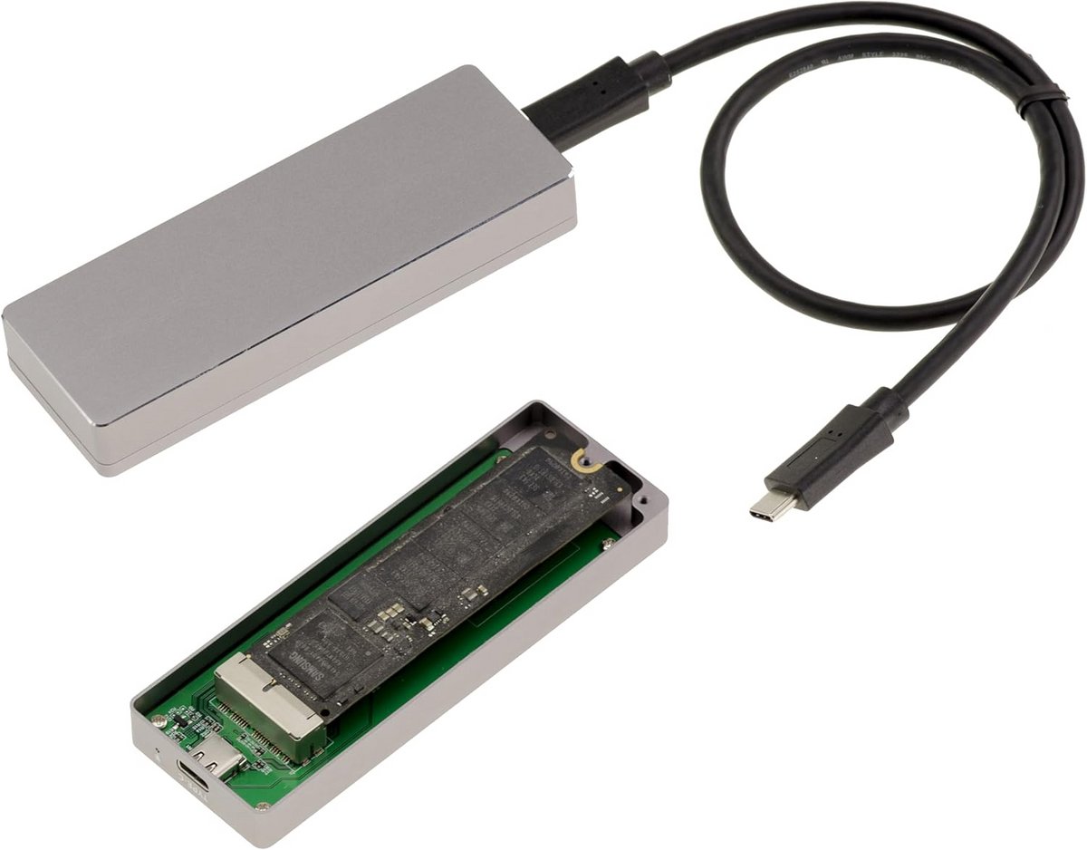 Externe Behuizing USB 3.2 Gen 2x2 20G voor Mac NVMe SSD's (2013 en nieuwer)