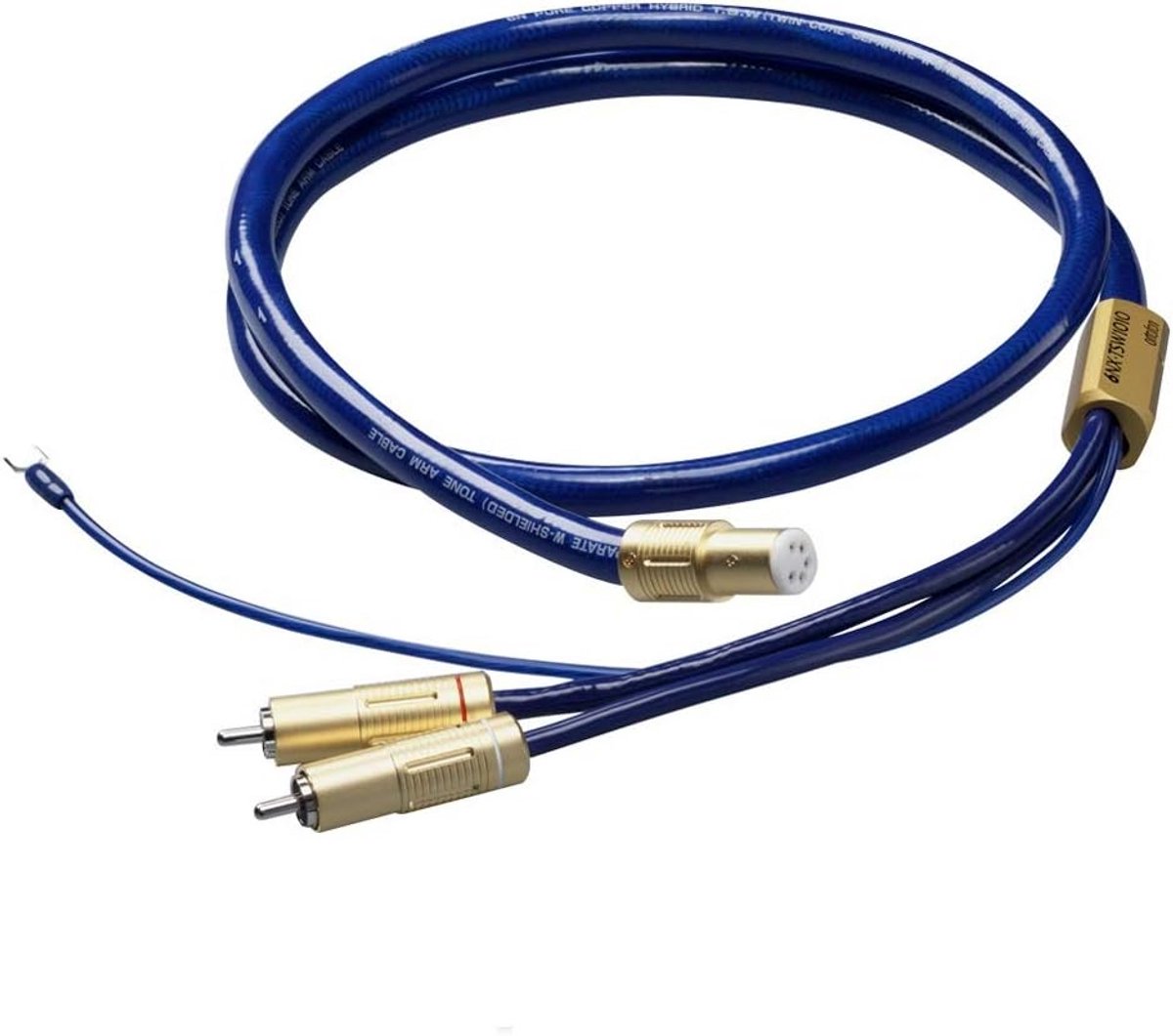 Hoogwaardige Tonearmkabel RCA naar 5P voor Preamplifier