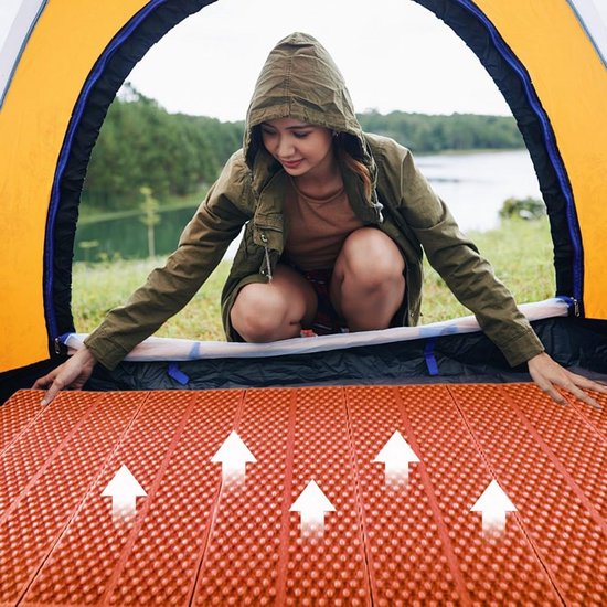 Opvouwbare Schuim Camping Slaapmat Ultralicht Waterdicht voor Wandelen en Backpacken van Merkloos — afbeelding 2