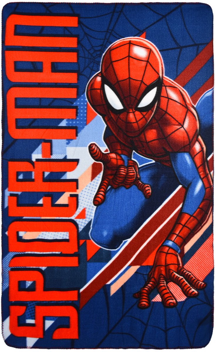 Spider-Man Spiderman Fleece deken 100 x 150 cm Blauw
