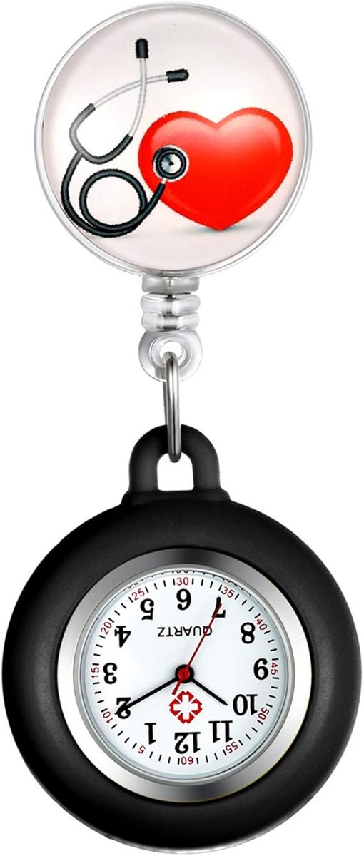 Analoge Verpleegstershorloge met Clip voor Artsen en Zorgpersoneel