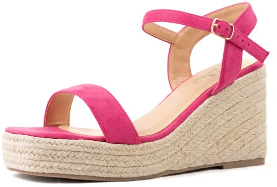 Verstelbare sandalen met brede teen en sleehak, model H - Vic