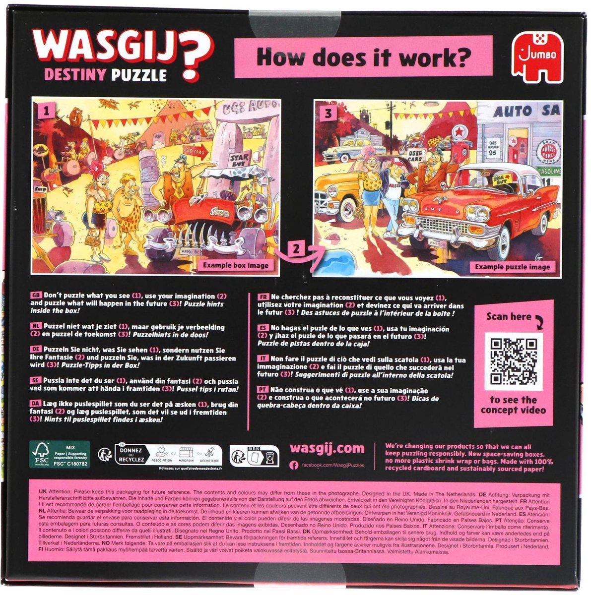 Wasgij Destiny 28 - De Mancave Van Pa! - 1000 stukjes puzzel - Legpuzzel — afbeelding 7