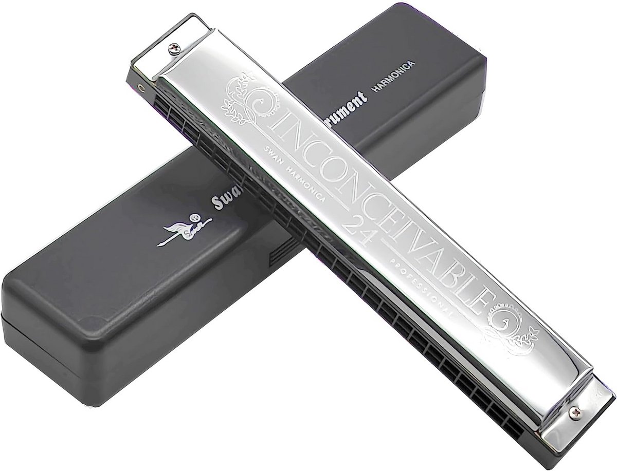 Polyfone Mondharmonica in C-toets met 24 Gaten voor Beginners en Gevorderden