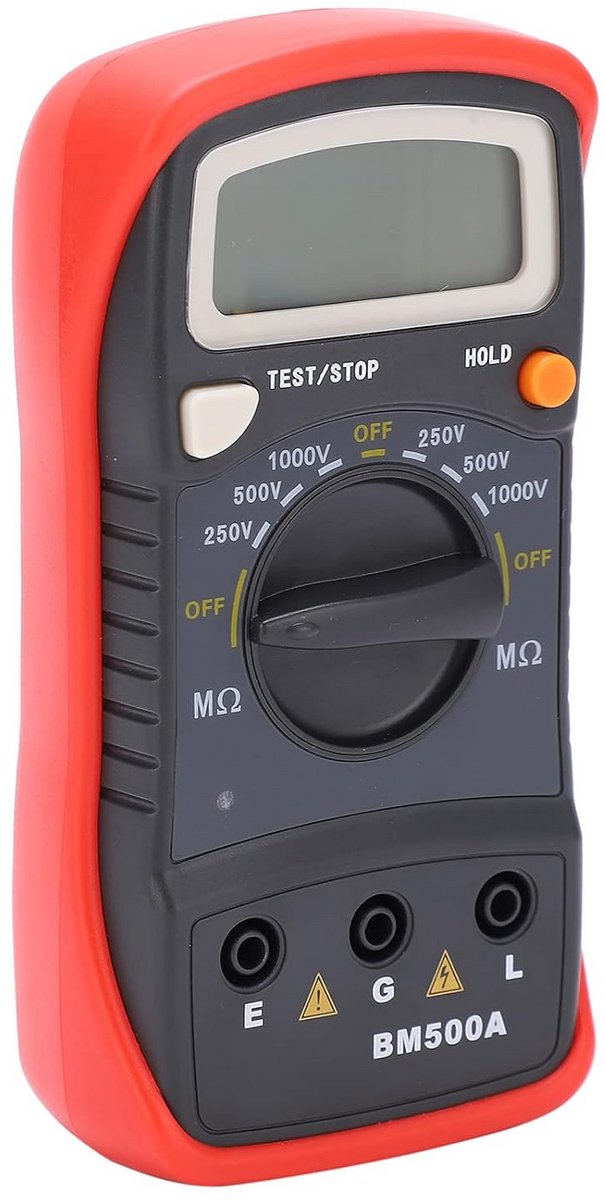 Digitale Isolatieweerstand Tester 1000V LCD Megohmmeter voor Motoren Kabels Schakelaars