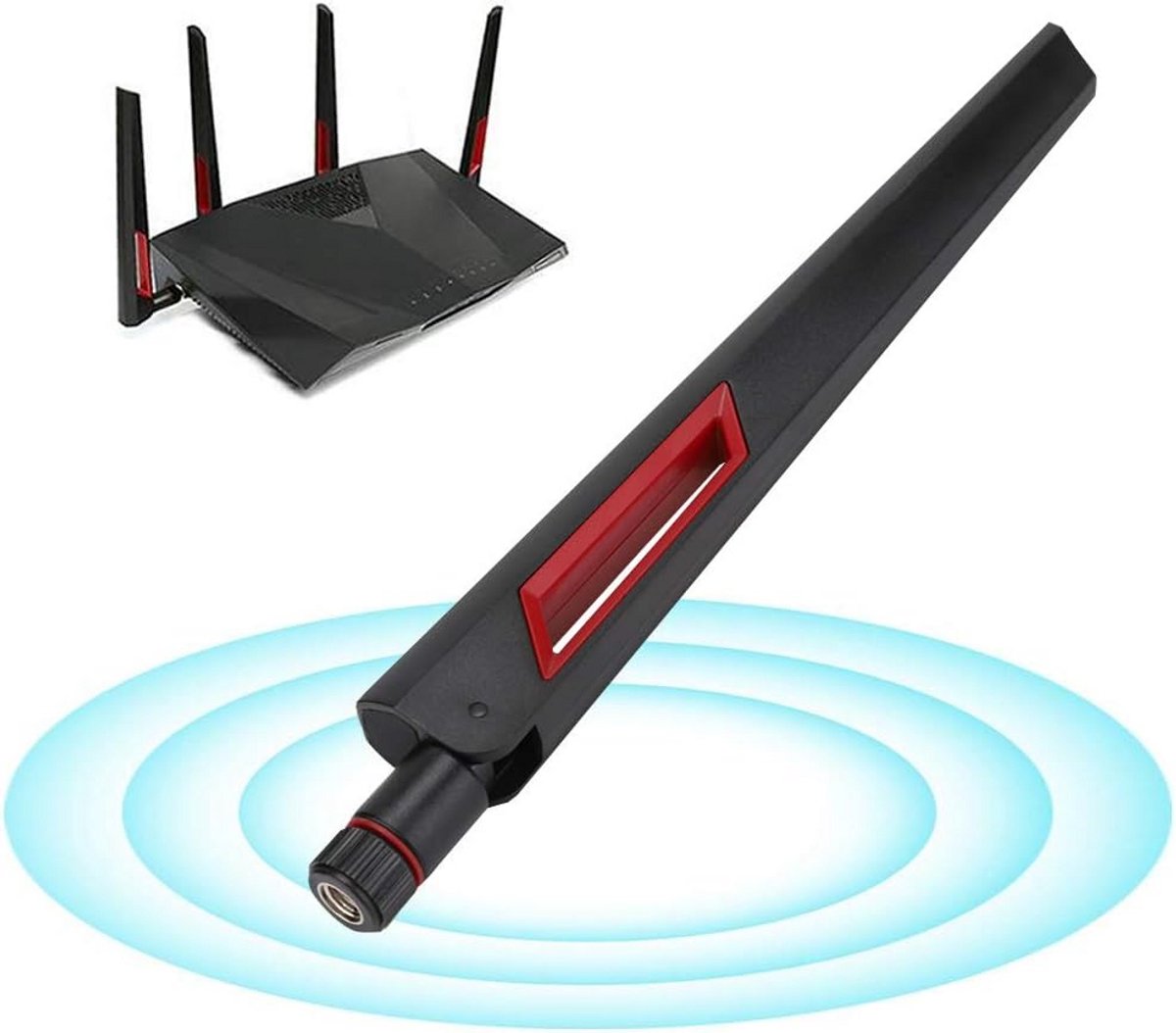 Set van 3 Dual Band WiFi Router Antennes 2.4G 5.8G 8dBi SMA Verbindingsstuk
