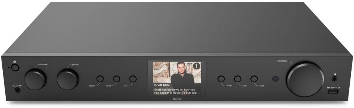 DAB+ Internetradio met Bluetooth Ontvanger en Zender voor Uw HiFi Systeem