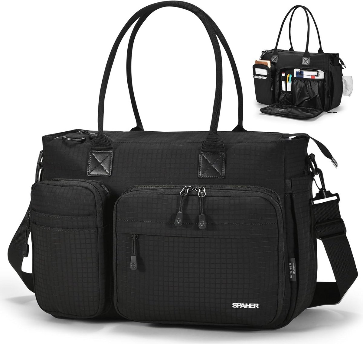 Veelzijdige Handbagagetas 40x30x15 cm Reistas Geschikt voor Cabinage en Laptop tot 15,6 inch