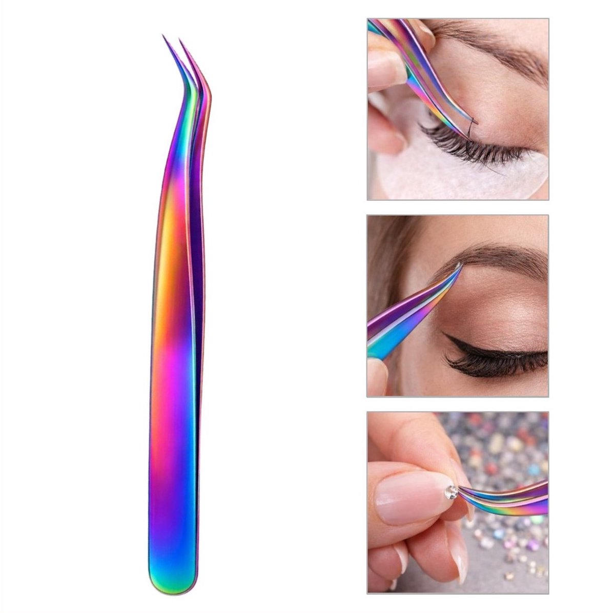 Goodbitz - Pincet - Pincet epileer - Pincet splinter - Pincetten - Pincet puntig - Nailart pincet - Wimperpincet - Puntpincet - Wimper pincet - Tweezers - Manicure tools