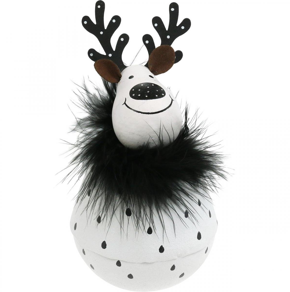 Decoratief rendier, kerstversiering, decoratieve figuur van metaal, ad