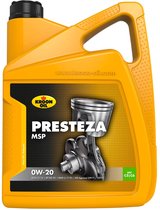 Kroon-Oil Presteza MSP - 0W-20 Motorolie - Mid-SAPS - 5 Liter - Synthetisch