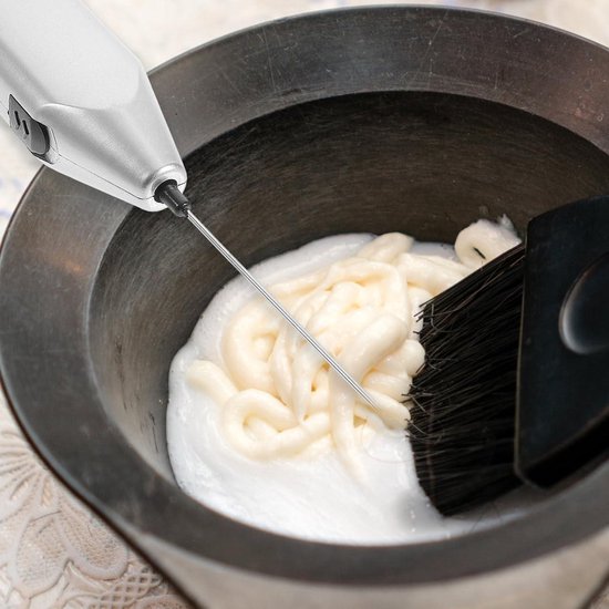 Handmixer - Handmixer - Elektrisch Voor Haarkleurenmengsel En Haarkleurcrème - 1 Stuk - Zilverkleurig van Merkloos — afbeelding 3