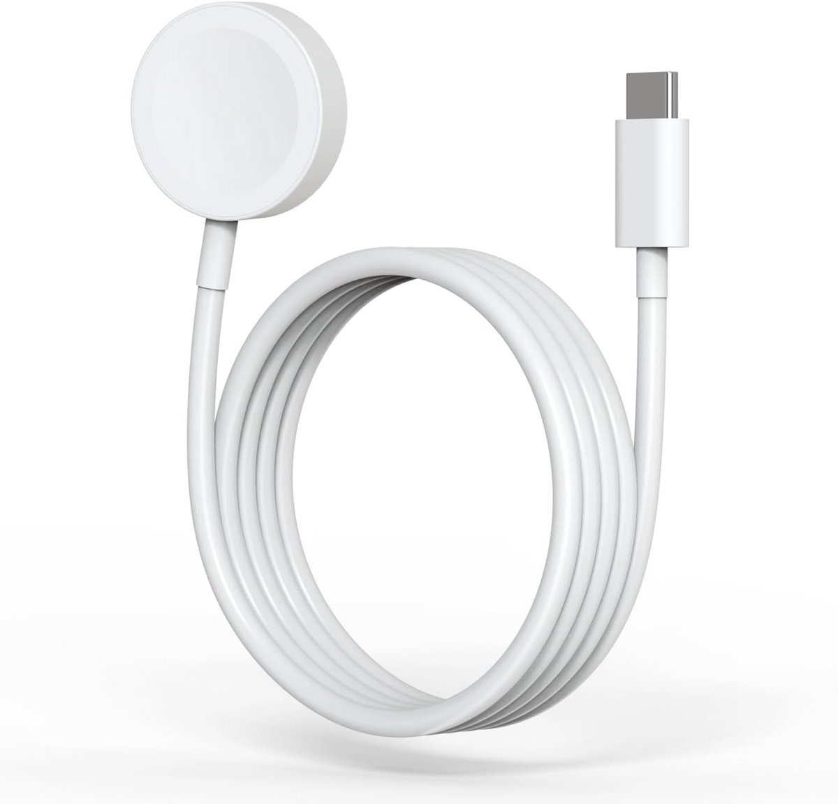 Qost - Apple Watch Oplader - Wit - 1 Meter - USB-C - Apple Watch Kabel - Snellader - 10W