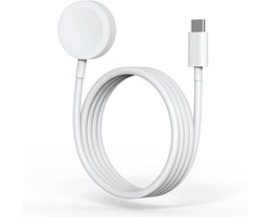 Qost - Apple Watch Oplader - Wit - 1 Meter - USB-C - Apple Watch Kabel - Snellader - 10W