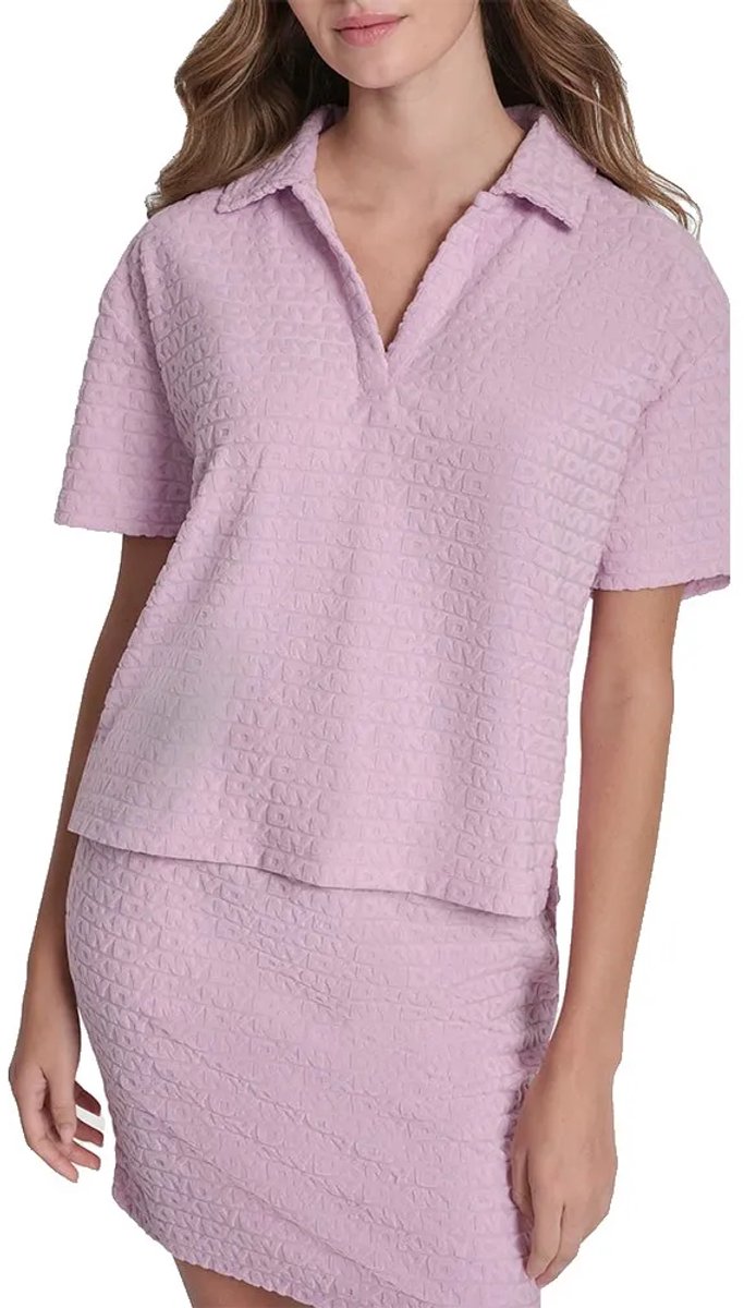 Dkny Dj6t1738 Korte Mouw Poloshirt Roze S Vrouw
