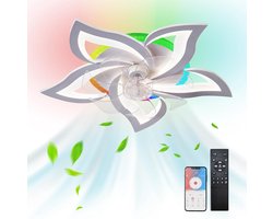 Equivera Plafonniere met Ventilator - Plafondventilator - Plafondventilator Afstandsbediening - Plafondventilator Slaapkamer - Plafond Ventilator met Verlichting - Plafondlamp - Plafonniere - Ideaal voor in uw slaapkamer!
