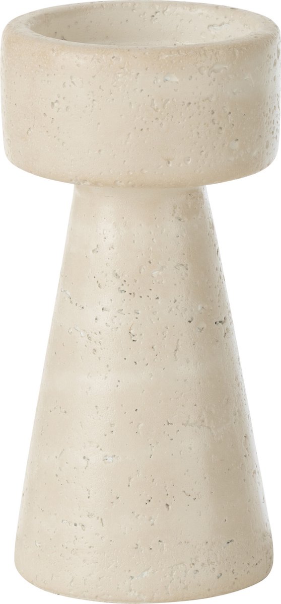J-Line kandelaar Orlina - cement - creme - medium