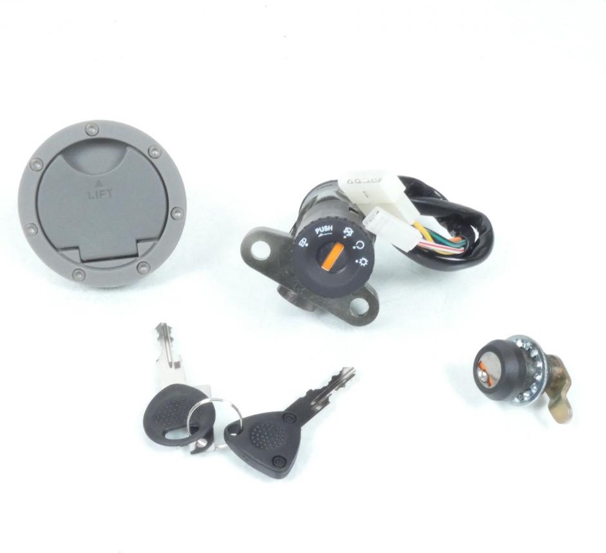 Kit serrure Tecnium pour moto Rieju 50 RS1 1995 à 2005 5 fils Neuf