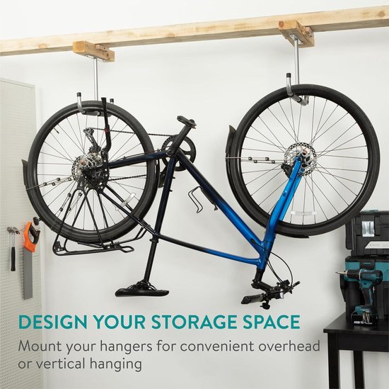 Navaris Ophangsysteem Voor Zware Gewichten Set Van 12 Haken Garage Schuur Tuinhuis Of Werkplaats Draagkracht Tot 40kg 687186648