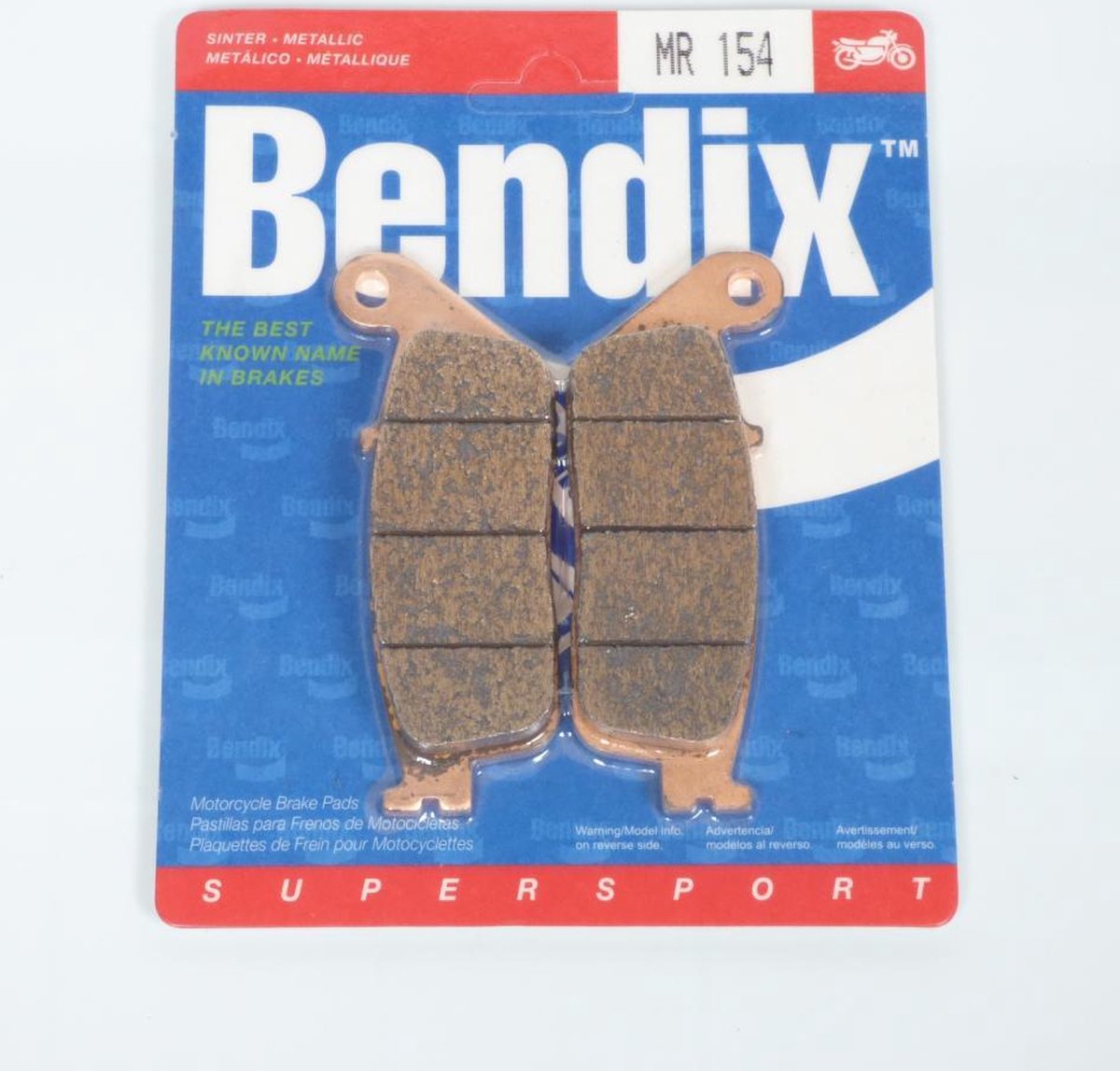 Bendix remblokje voor Motorfiets Yamaha 1700 MT-01 2005 tot 2006 MR154 / achter Nieuw