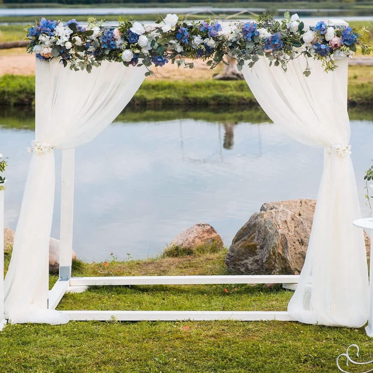 Rideaux En Tissu Pour Arche De Mariage, 2 Panneaux De Toile De Fond Transparents Pour Cérémonie, Décoration De Fête De Mariage, 6 M (terre Cuite, 5,8 M De Long X 71,1 Cm