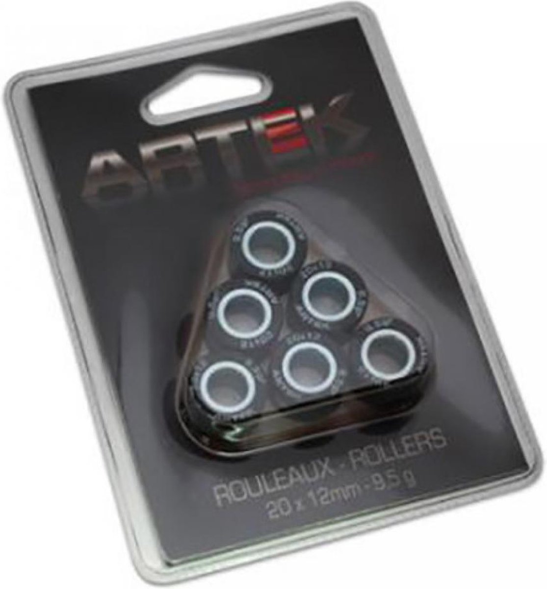 artek variatorrol voor yamaha 125 xmax scooter 2006 tot 2020 20x12 9.5grs nieuw
