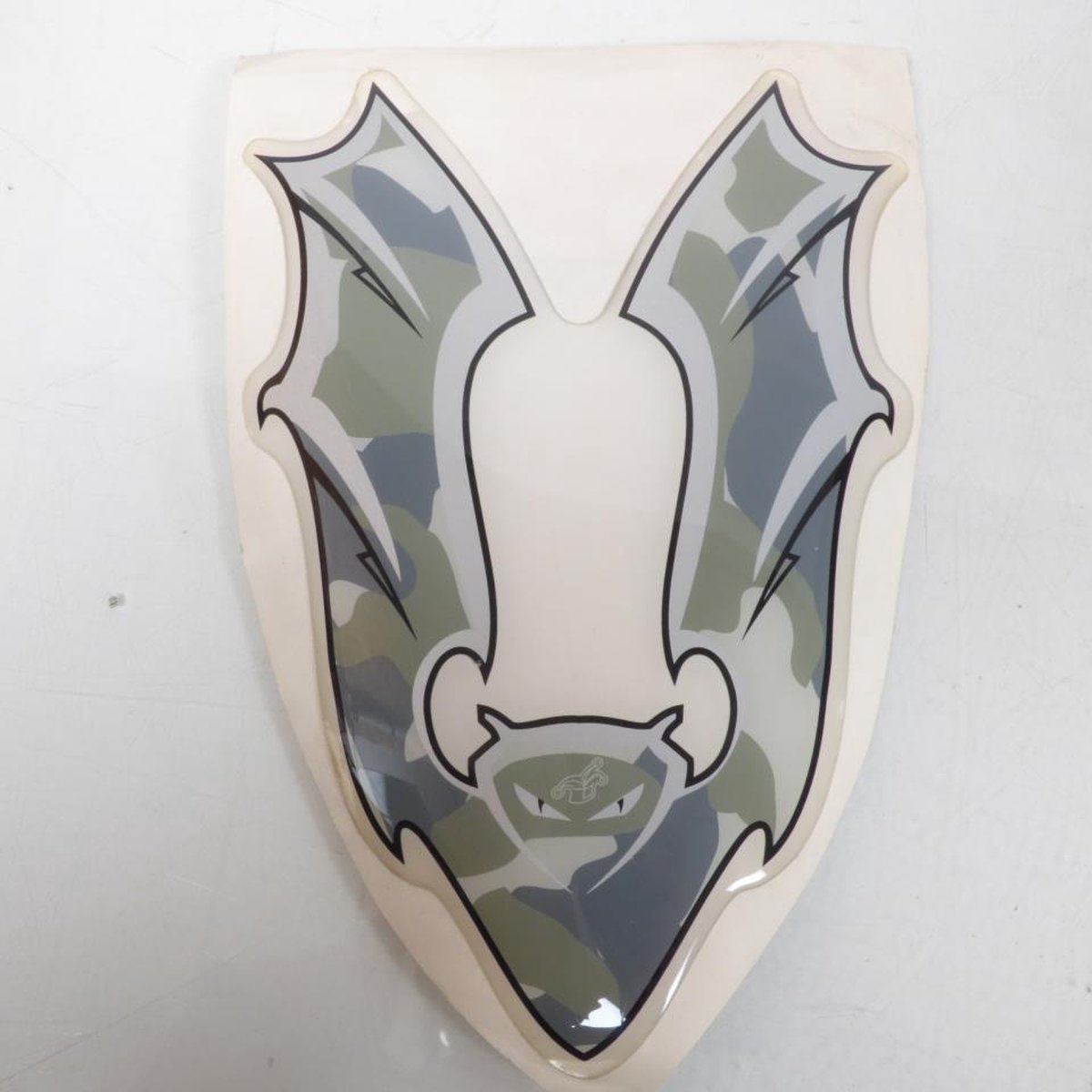 motorfiets tankbeschermer vampier camouflage groen grijs transparant zelfklevend